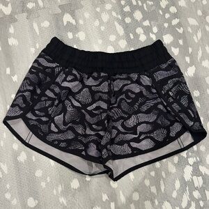 Lulu Lemon Black & white shorts